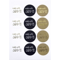 Les stickers "Made with Love" sont polyvalents et peuvent être utilisés dans une variété de projets créatifs.