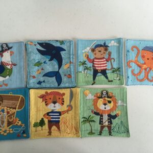 Lingettes lavables en tissu-jeu memory-avec pochon-3K