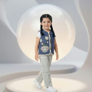 Gilet du berger réversible-upcycling-velours côtelé-3K