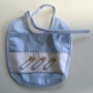 Bavettes en Coton Brodées à la Main-petits pieds-maribel